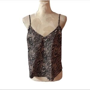 VERONICA BEARD Camisole Top Women's Silk Animal Print Sz ?